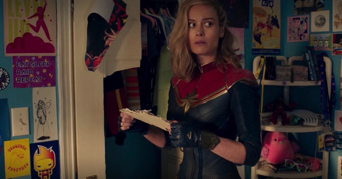 Brie Larson as Captain Marvel in Ms Marvel post-creds cameo
