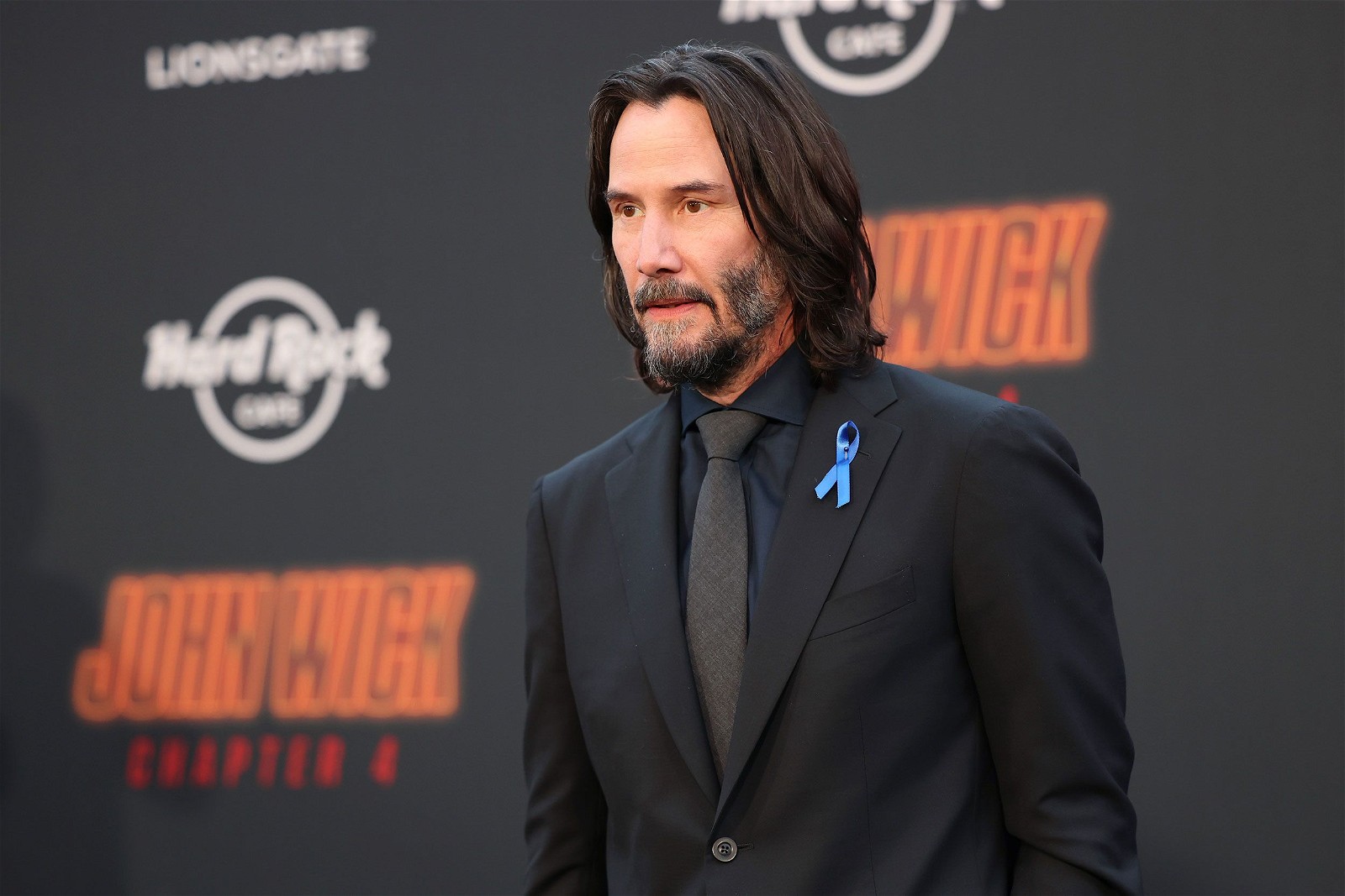 Keanu Reeves at the premiere of John Wick 4