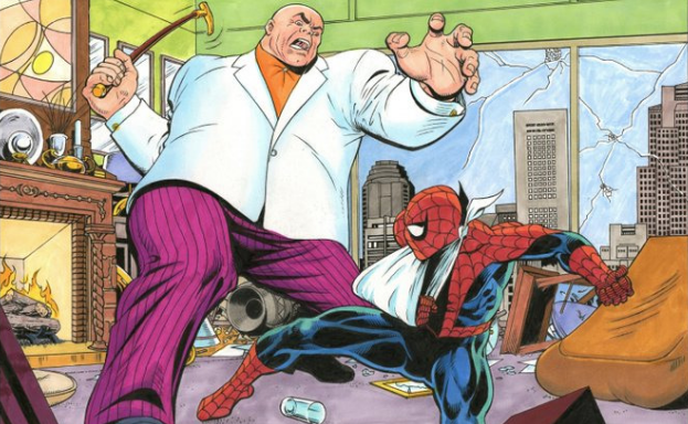 Kingpin and Spider-Man