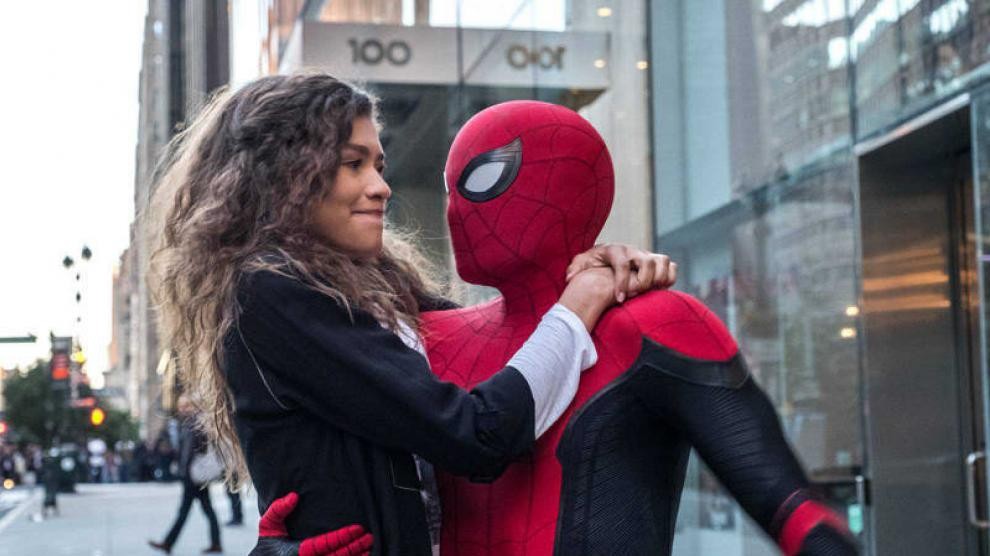 Tom Holland and Zendaya as Peter Parker and MJ