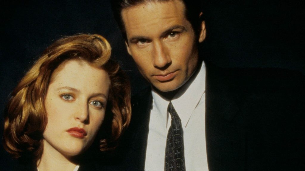 Gillian Anderson and David Duchovny in The X-Files
