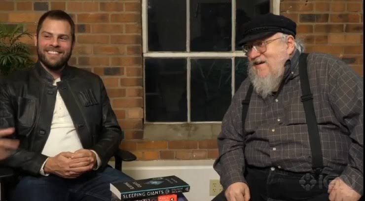 Author George R.R. Martin with Ryan Condal