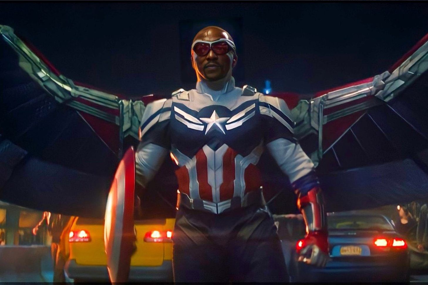 Sam Wilson as Captain America in Captain America: New World Order