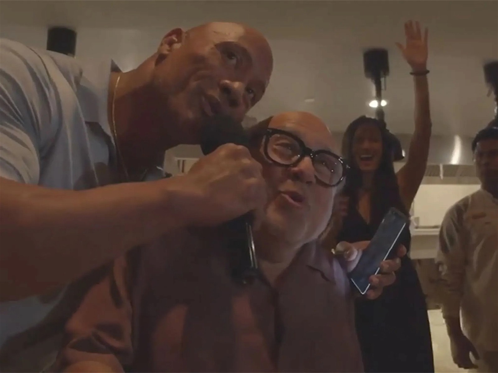 The Rock and Danny DeVito sing Unforgettable