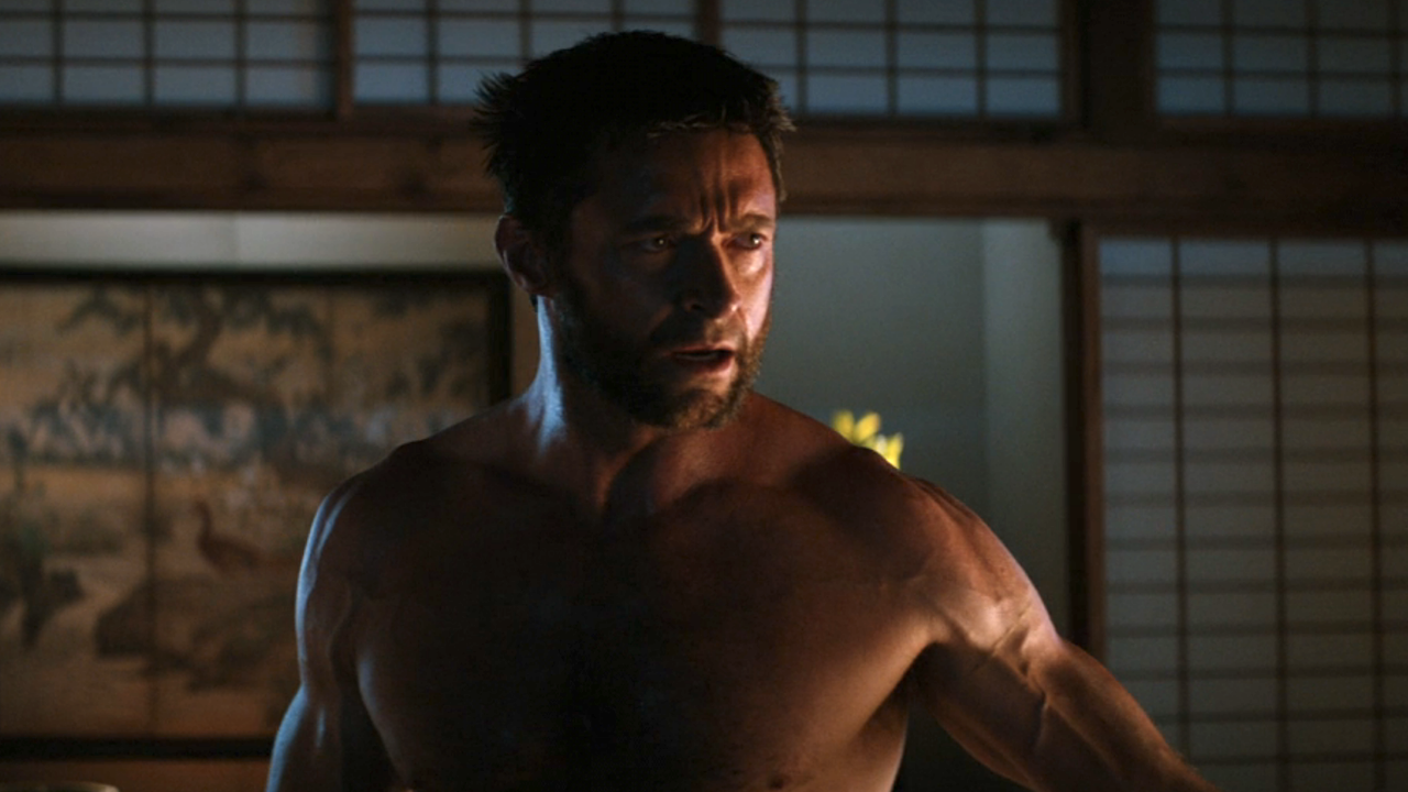 Hugh Jackman in a still from The Wolverine 