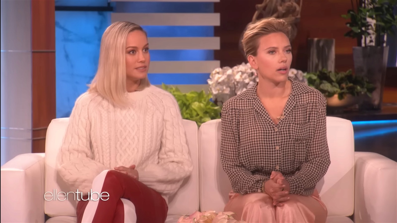 Brie Larson and Scarlett Johansson on The Ellen DeGeneres Show