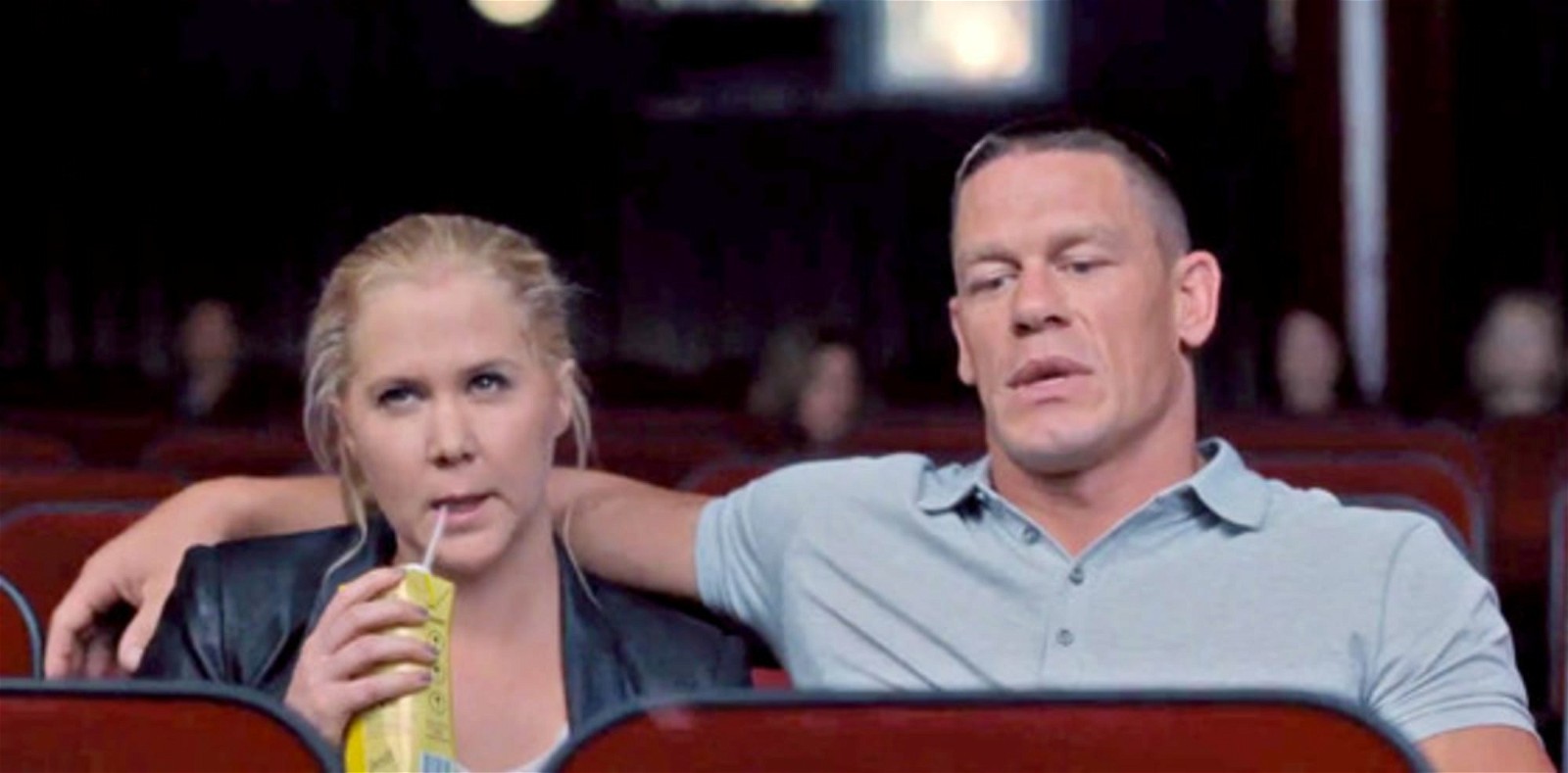 John Cena and Amy Schumer in Trainwreck
