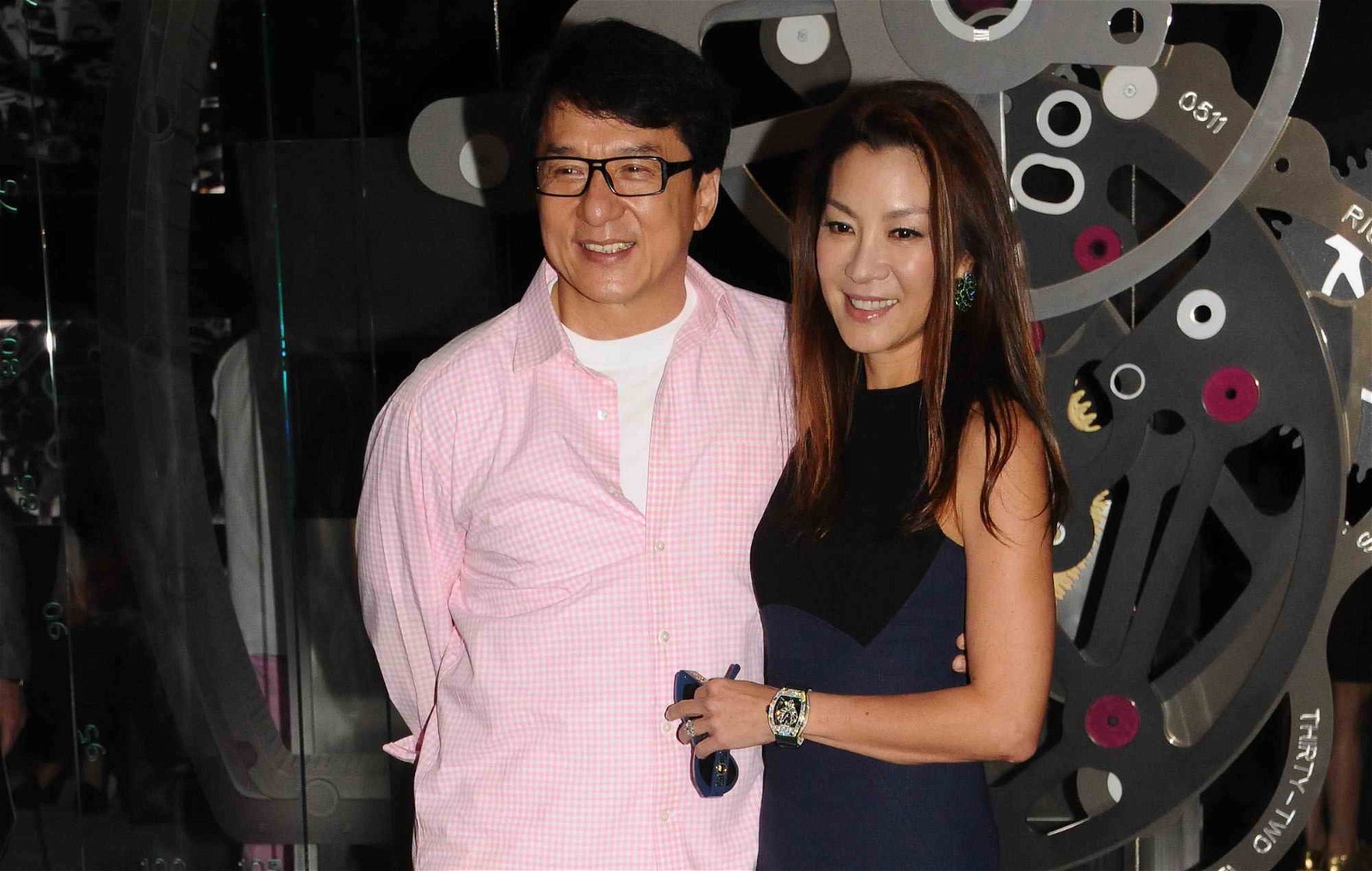 Michelle Yeoh and Jackie Chan.