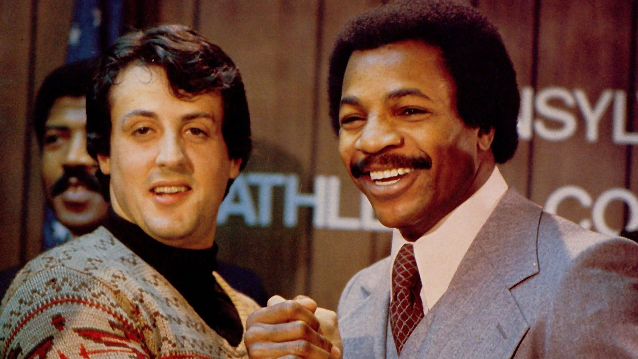Sylvester Stallone and Carl Weathers