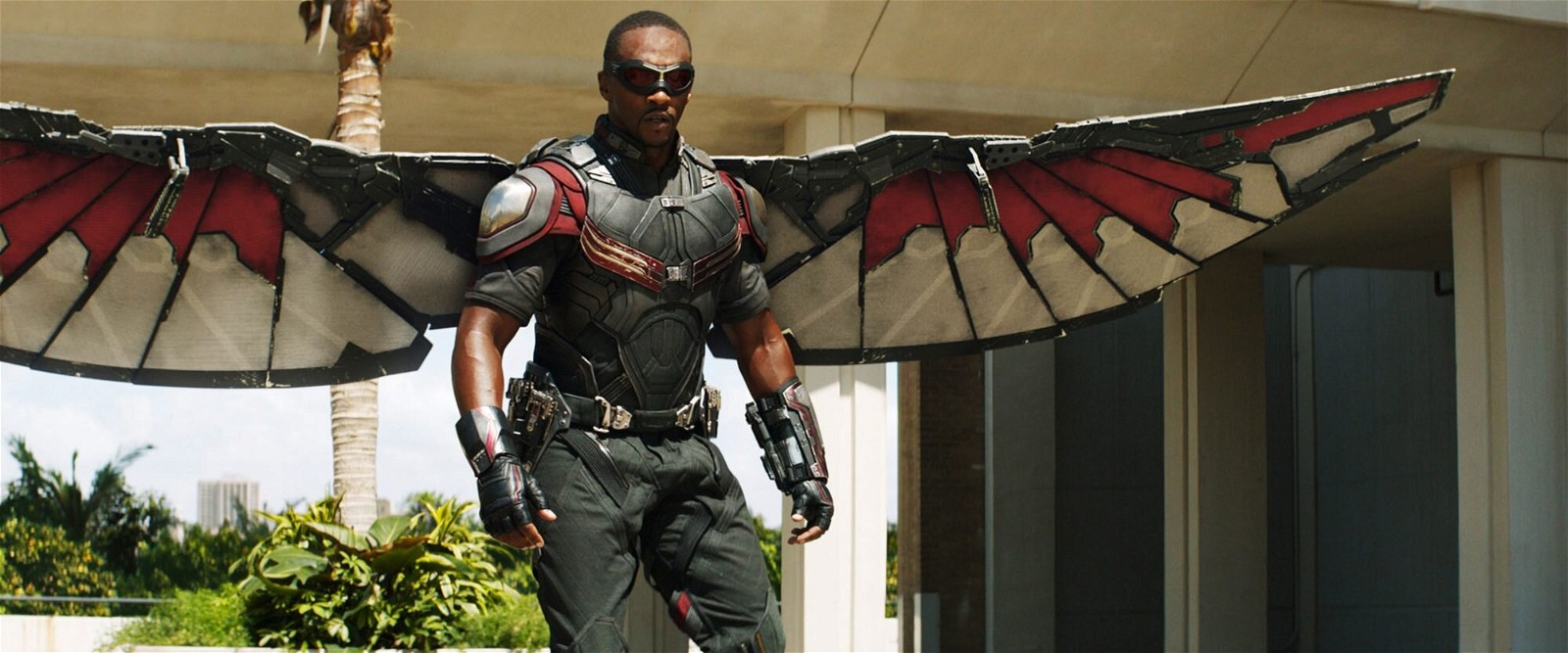 Anthony Mackie as Falcon in the MCU.