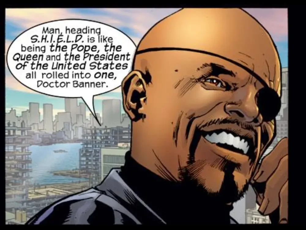 Samuel L. Jackson inspired comic book Nick Fury