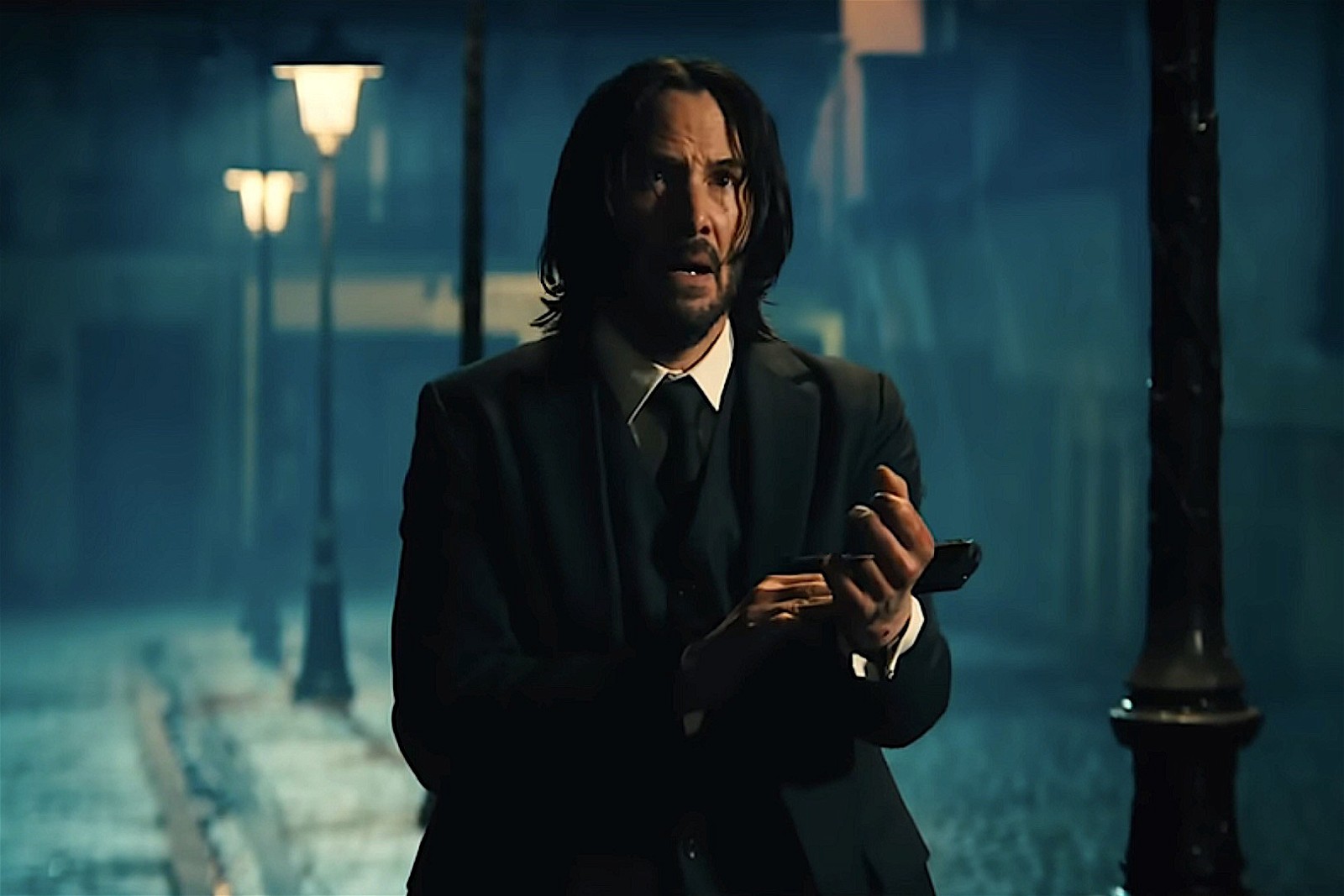 Keanu Reeves from a shot of John Wick 4