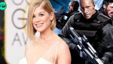 rosamund pike and dwayne johnson