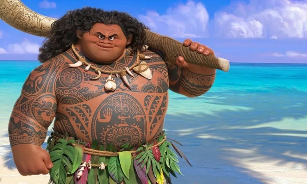 Dwayne Johnson as Maui in Moana