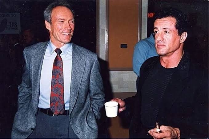 Clint Eastwood and Sylvester Stallone