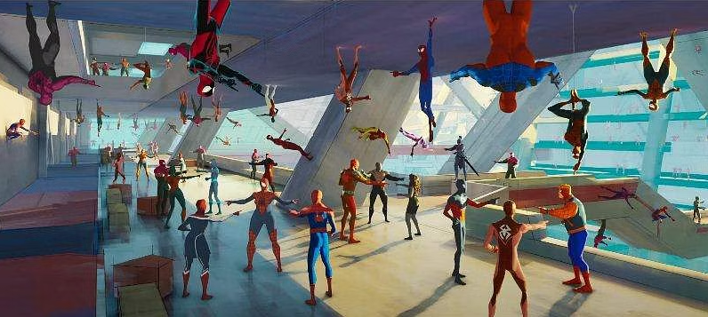 A still from Across the Spider-Verse trailer