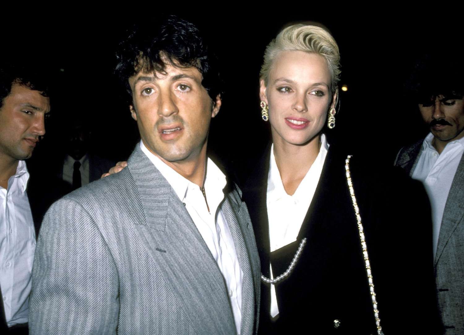 Brigitte Nielsen and Sylvester Stallone 