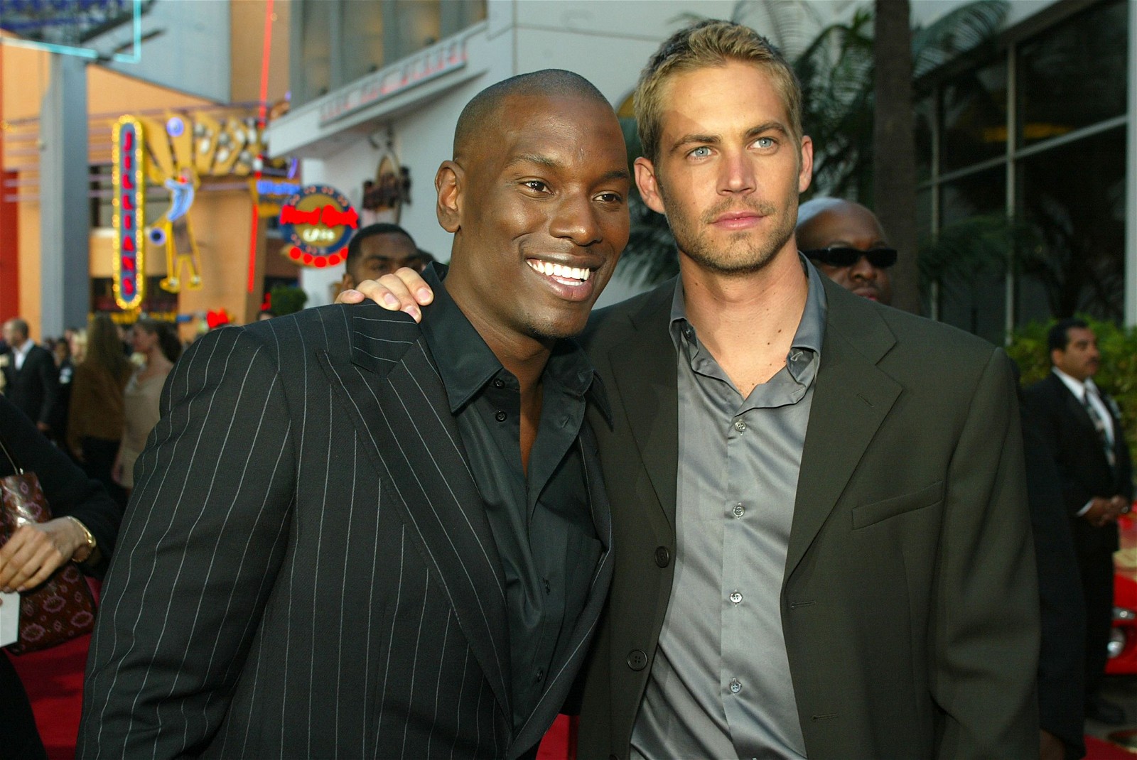 Tyrese Gibson and Paul Walker 