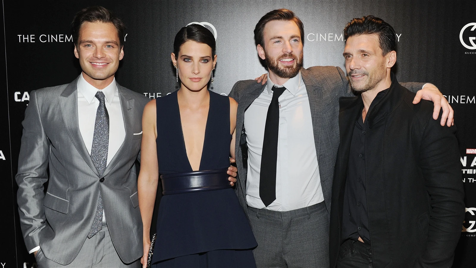 Chris Evans and Frank Grillo (middle right and far right)