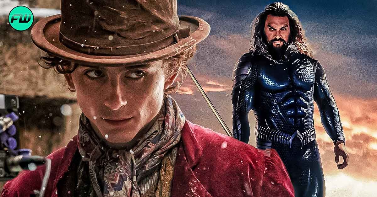 Insider Hints Timothee Chalamet's 'Wonka' Could Decimate Aquaman 2 as WB Prepares to Release Them on Same Week: "Heard nothing but good things"
