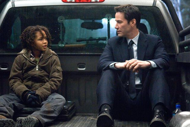 Jaden Smith and Keanu Reeves
