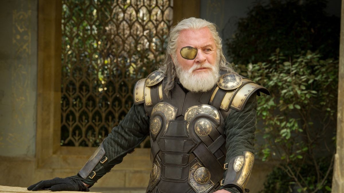 Anthony Hopkins as Odin in the Marvel Cinematic Universe.