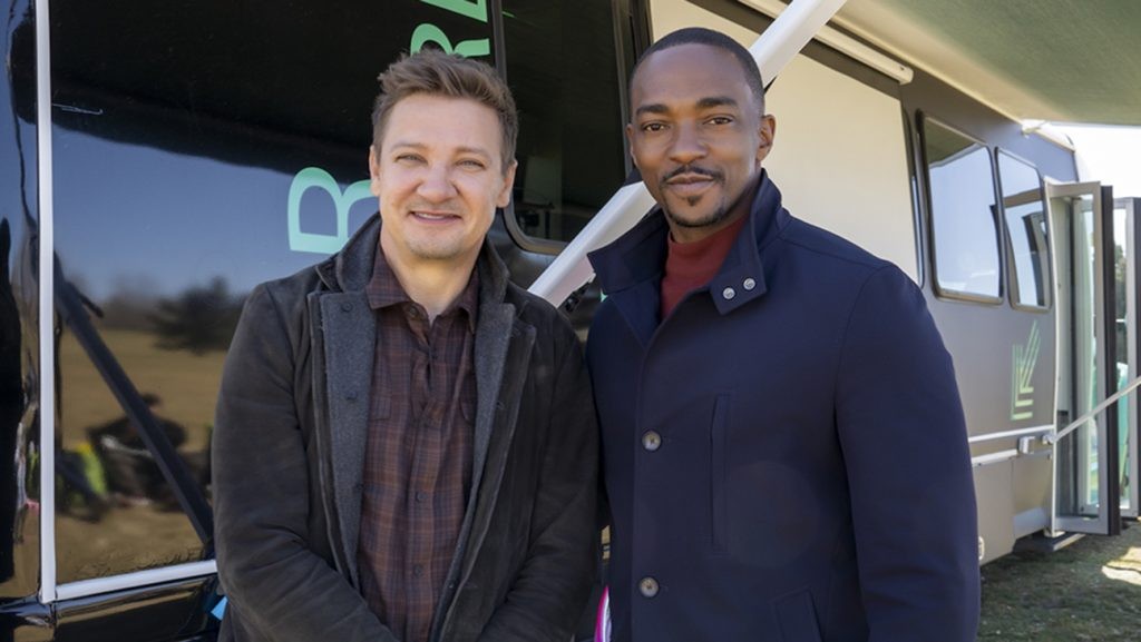 Anthony Mackie and Jeremy Renner