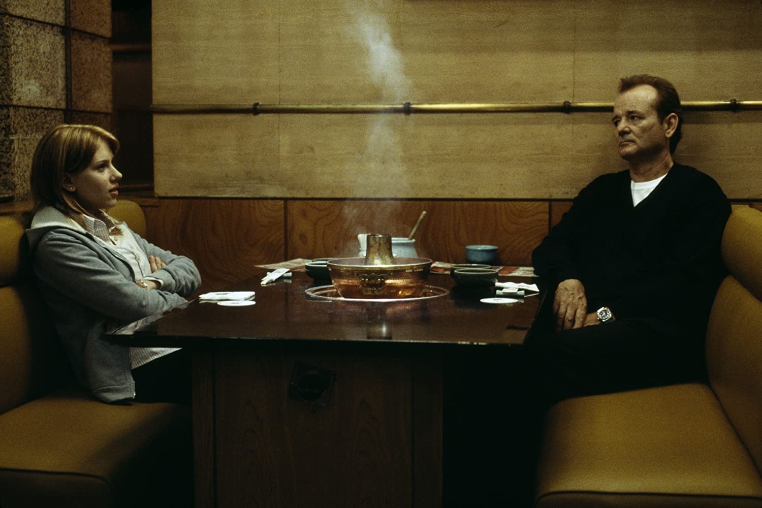 Bill Murray and Scarlett Johansson in a still from Lost In Translation