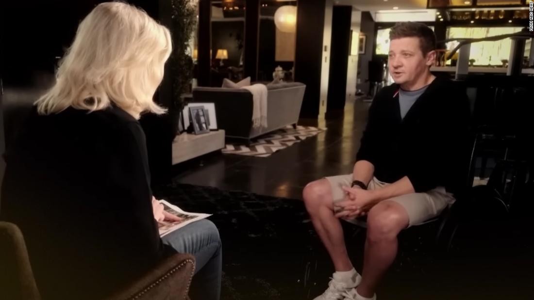 Jeremy Renner gives his first interview since Jan 1 accident