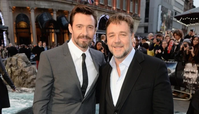 Hugh Jackman and Russell Crowe