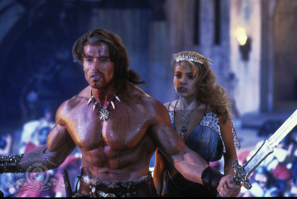 Arnold Schwarzenegger in Conan the Destroyer 