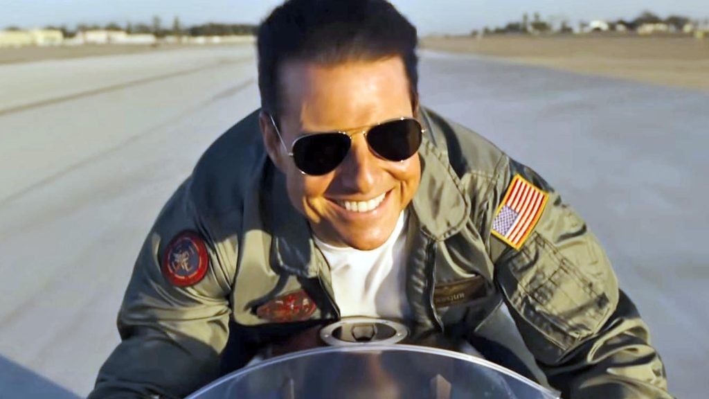 Tom Cruise in a still from Top Gun: Maverick