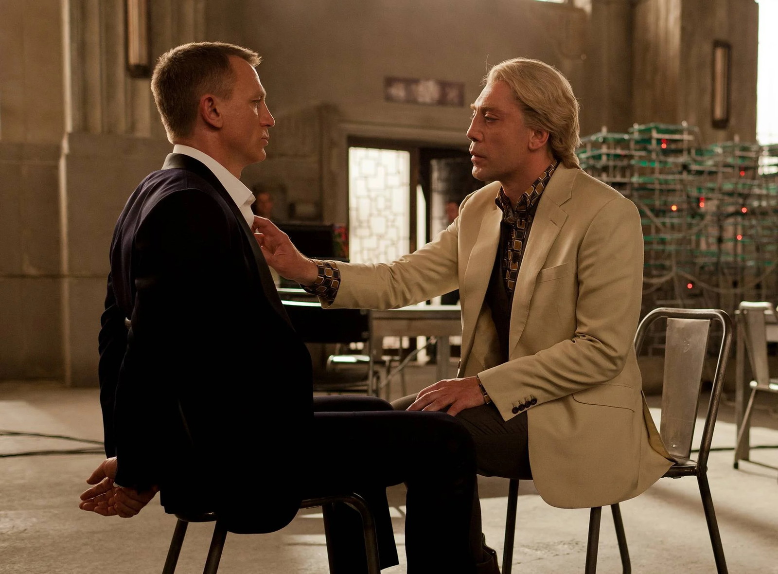 Daniel Craig and Javier Bardem in Skyfall