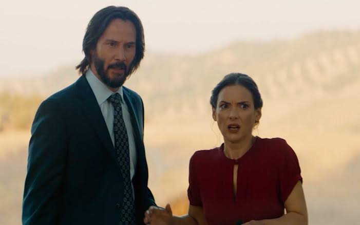 Winona Ryder and Keanu Reeves in Destination Wedding