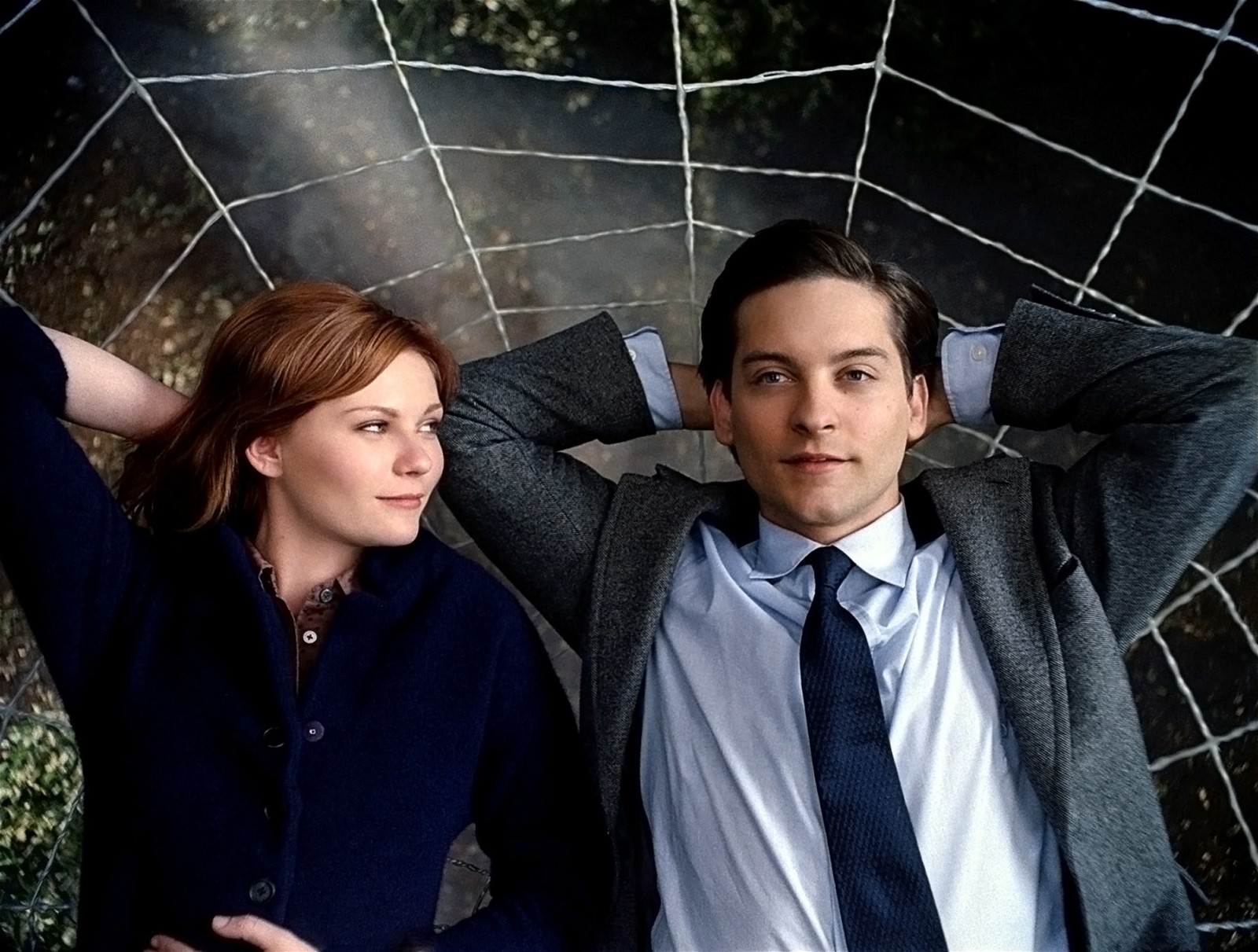 Kirsten Dunst and Tobey Maguire as MJ and Peter Parker