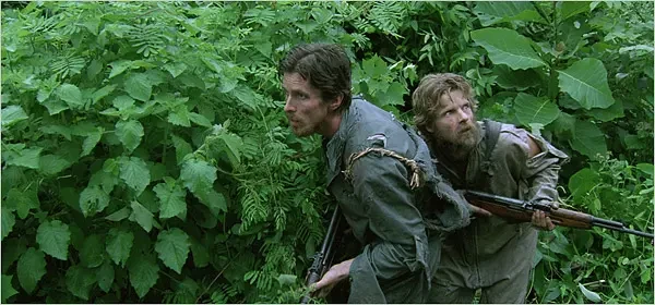 Christian Bale and Steve Zahn in a still from Rescue Dawn 