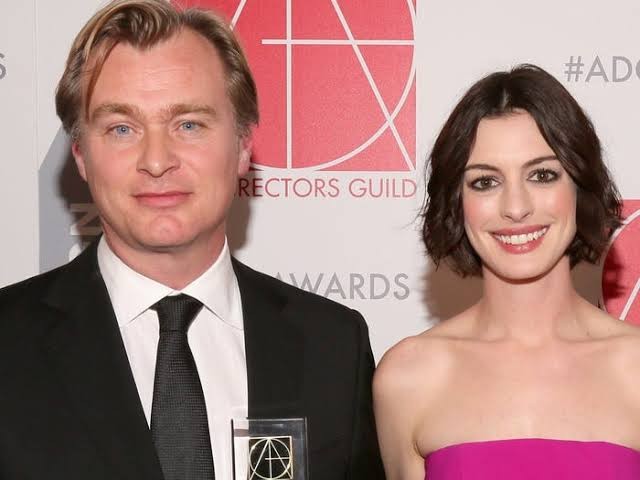 Christopher Nolan and Anne Hathaway