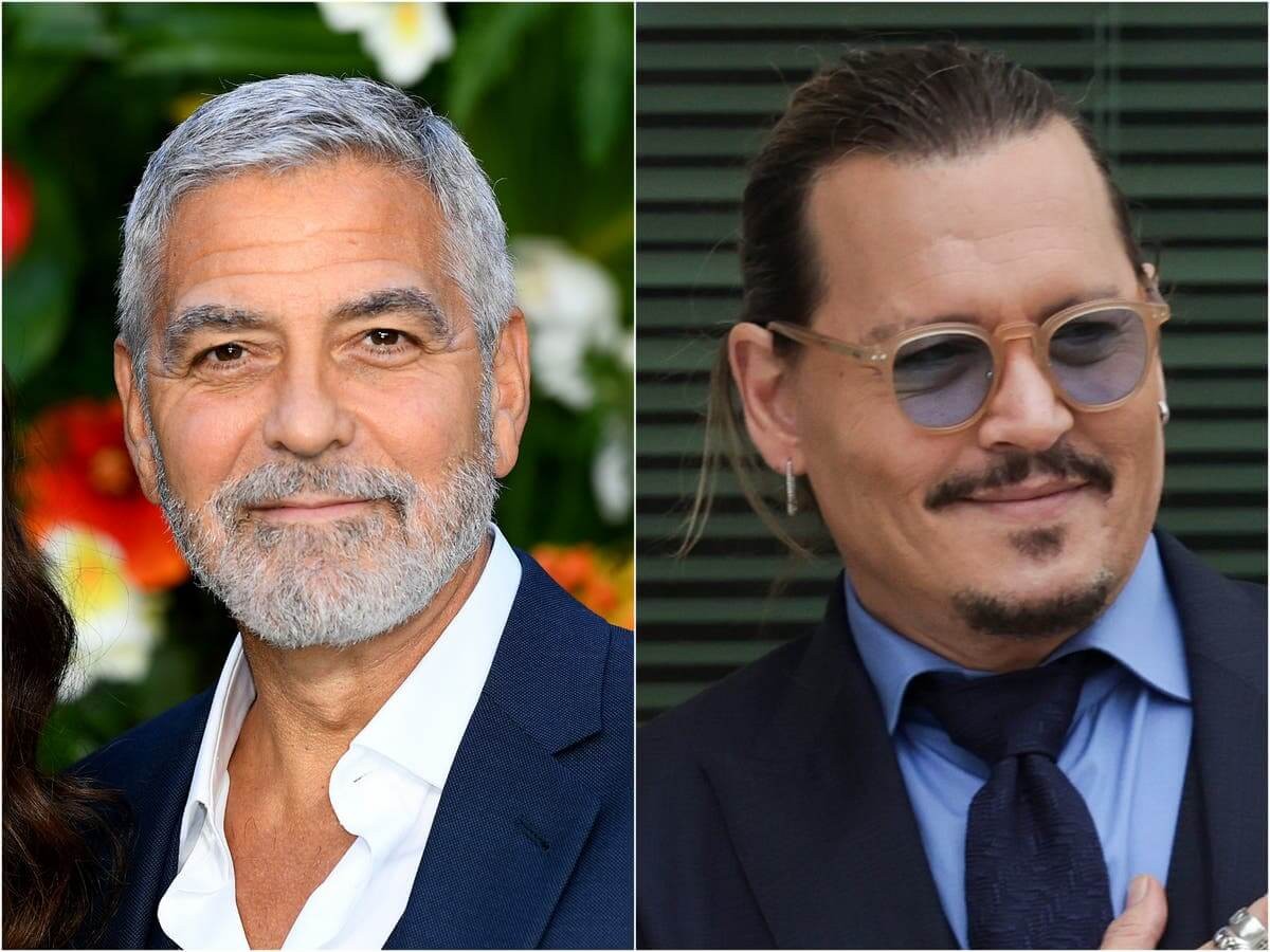 George Clooney and Johnny Depp 