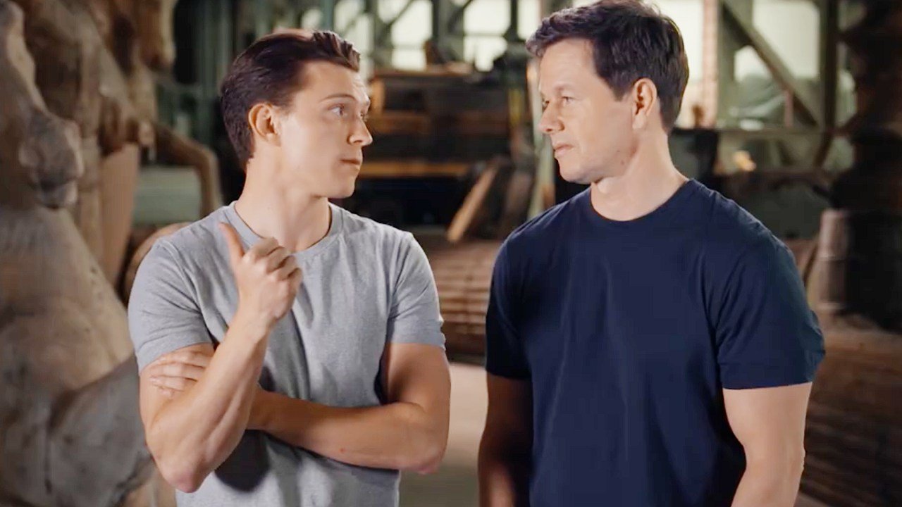 Tom Holland and Mark Wahlberg