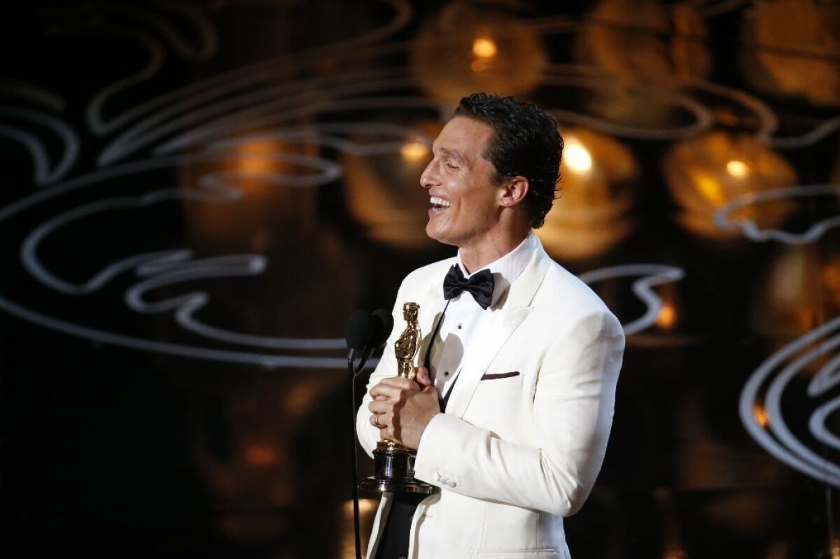Matthew McConaughey at the Oscars