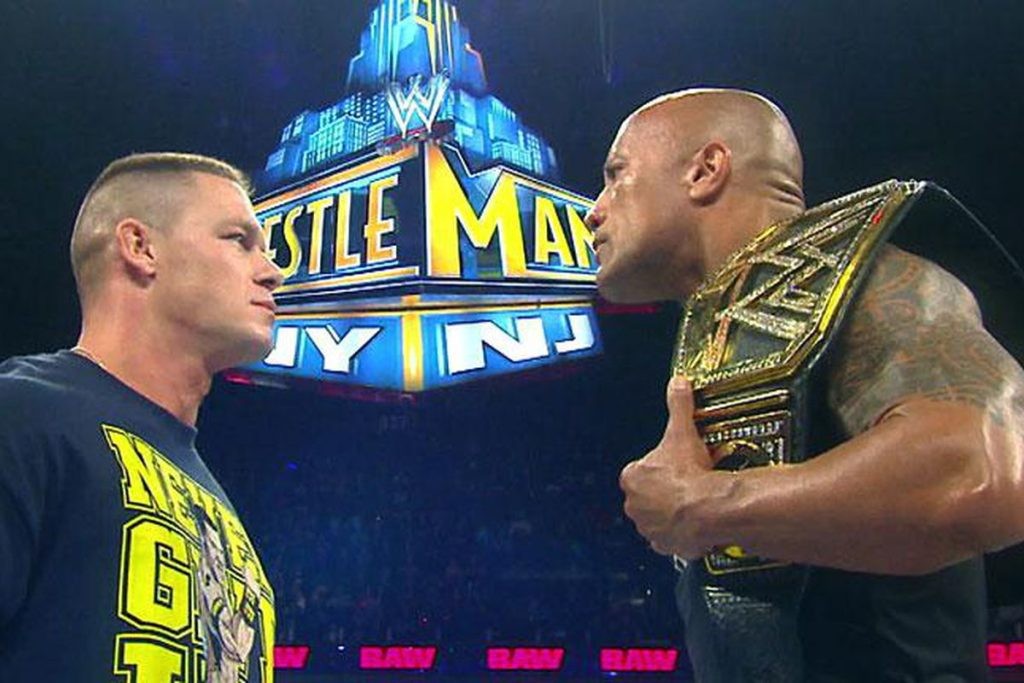 John Cena and Dwayne Johnson 