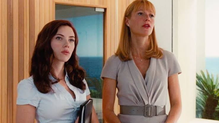 Scarlett Johansson and Gwyneth Paltrow in Iron Man 2