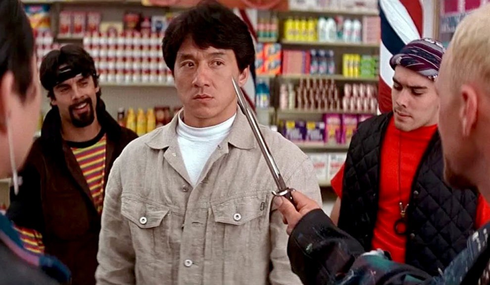 Jackie Chan in his breakthrough movie in Hollywood, Rumble in the Bronx