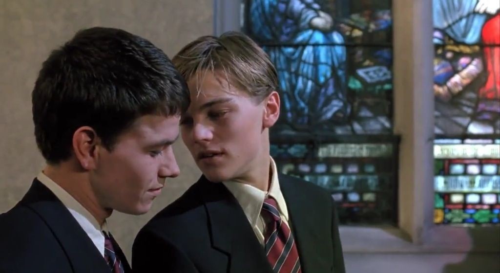 Leonardo DiCaprio and Mark Wahlberg in The Basketball Diaries