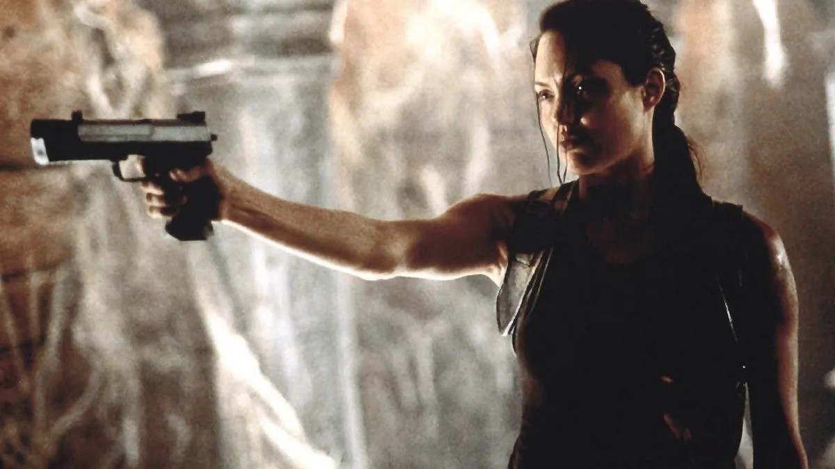 Angelina Jolie, in Lara Croft: Tomb Raider