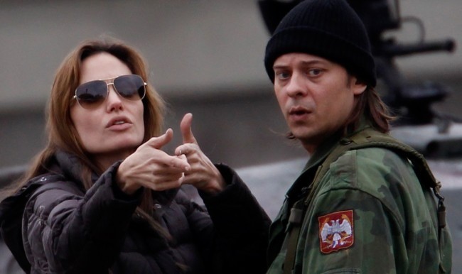 Angelina Jolie directing In the Land of Blood and Honey (2011)