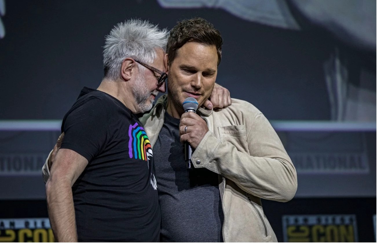 James Gunn and Chris Pratt bid an emotional adieu