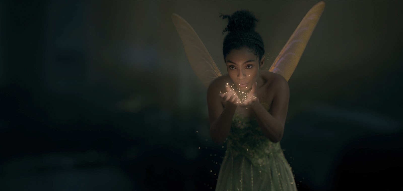 Yara Shahidi as Tinkerbell in Disney's live-action PETER PAN &amp; WENDY, exclusively on Disney+. Photo courtesy of Disney. © 2023 Disney Enterprises, Inc. All Rights Reserved.