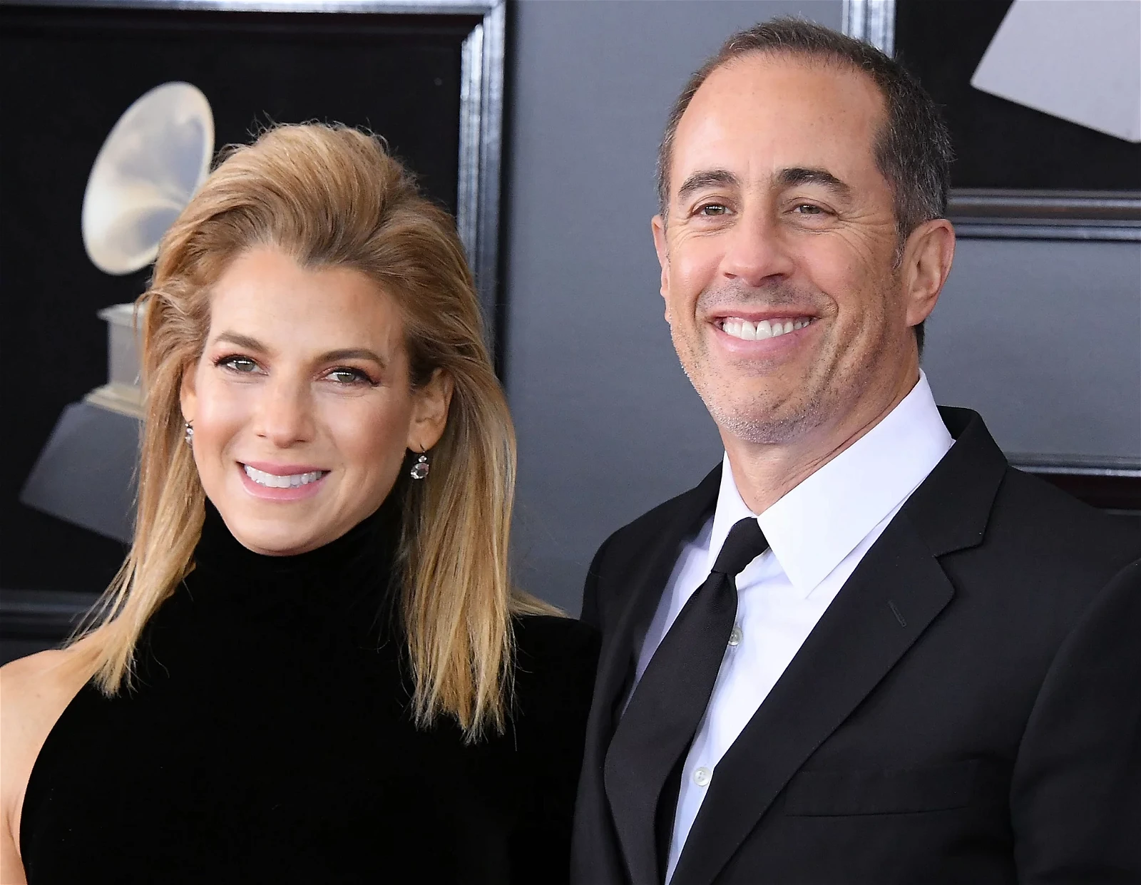 Jerry Seinfeld with wife Jessica Seinfeld.