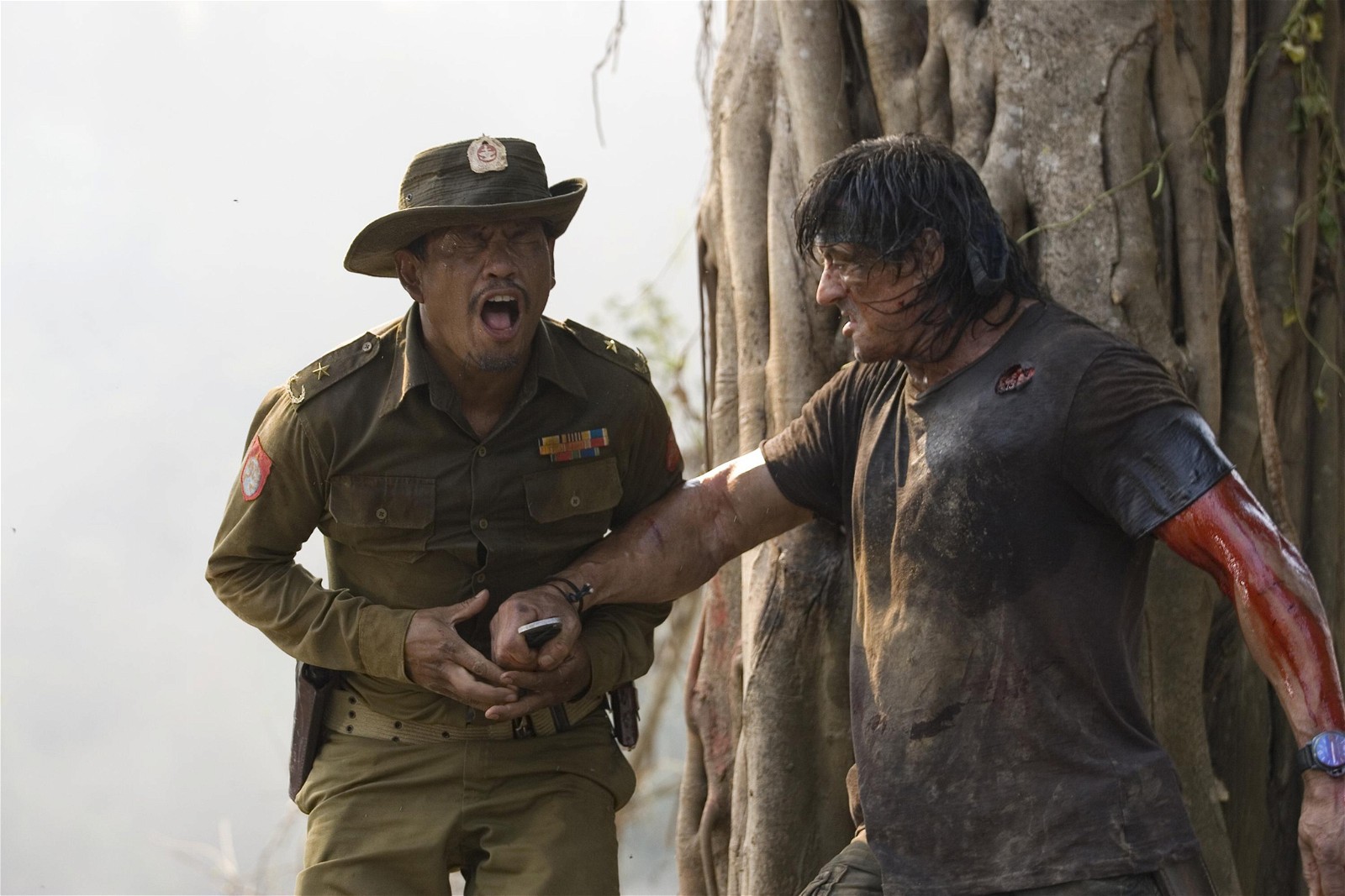 Sylvester Stallone as John J. Rambo in a still from Rambo (2008)